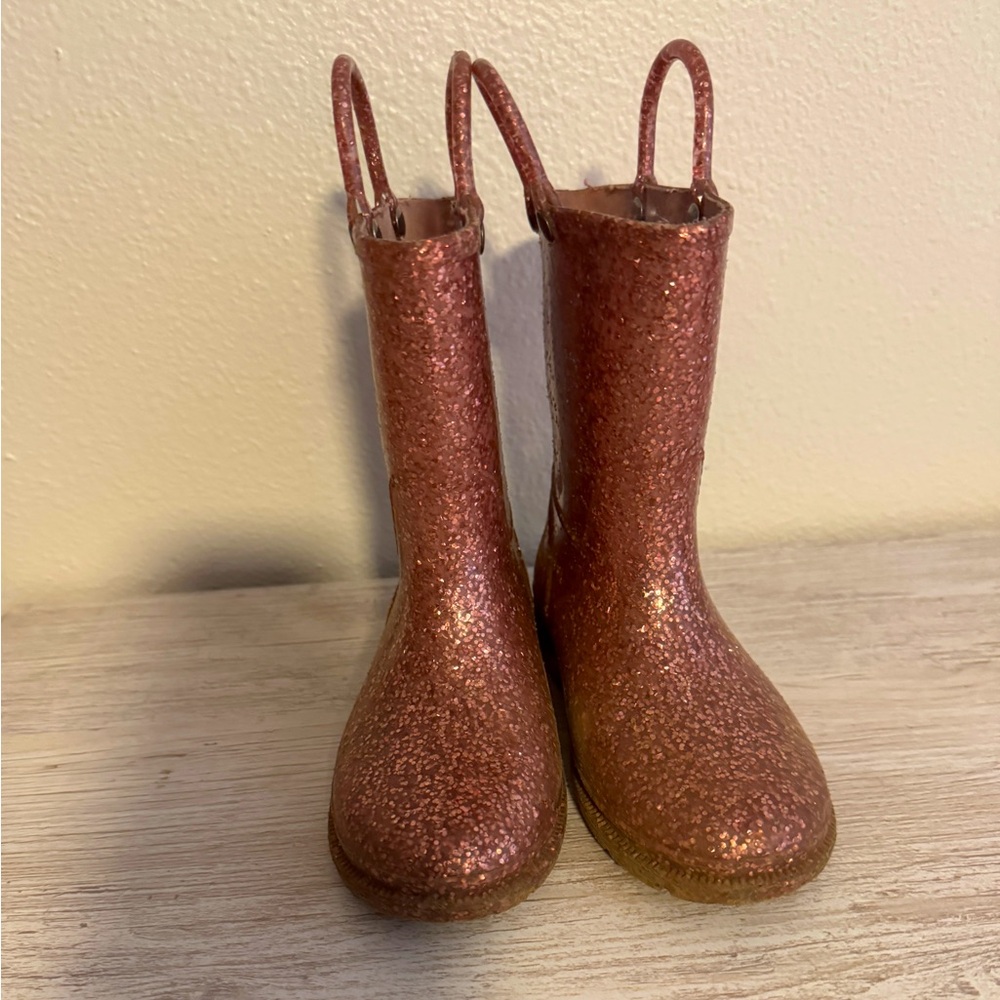 Sparkly Pink Glitter Boots